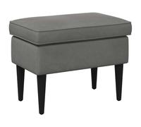 vidaXL Pouf Gris foncé 55 x 35 x 41 cm Velours