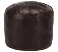 vidaXL Pouf - Marron foncé
