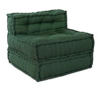 Vidaxl Pouf Modulaire Vert 70x70x54 Tissu Vert