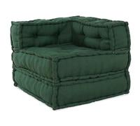 Vidaxl Pouf Modulaire Vert 70x70x54 Tissu Vert