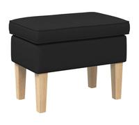 vidaXL Pouf Noir 55 x 35 x 41 cm Tissu