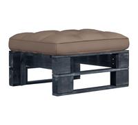 Vidaxl Pouf Palette De Jardin Bois De Pin Imprégné De Noir Noir