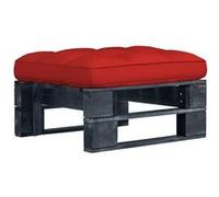 vidaXL Tabouret de jardin à palettes – Bois de pin imprégné – Noir