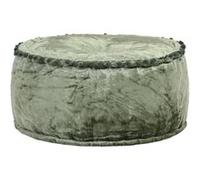 vidaXL Pouf rond Repose-pied velours 40x20 cm Vert