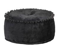 VidaXL Pouf Rond Velours - Anthracite