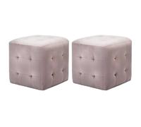 vidaXL Poufs Velours Roses