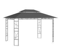 vidaXL gazebo 4x3x2,7 m anthracite 160 g/m²
