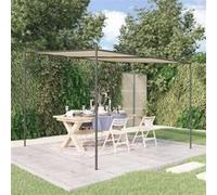 vidaXL Prieel 3x3 m 180 g/mÂ² stof en staal beige362463 Beige G