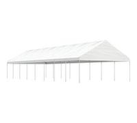 vidaXL Pavillon avec toit blanc 17,84x5,88x3,75 m Polyéthylène