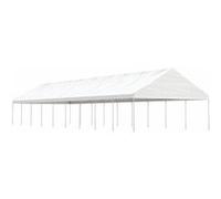 Pavillon avec toit Blanc 20,07x5,88x3,75 m Polyéthylène