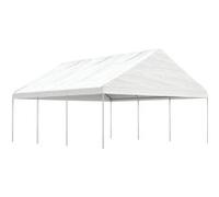 vidaXL Pavillon avec toit blanc 6,69x5,88x3,75 m Polyéthylène