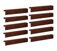 vidaXL Profilé de recouvrement de Jardin 10 pc 100 x 20 x 15 cm