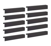 vidaXL Profilé de recouvrement de Jardin 10 pc 100 x 20 x 15 cm Acier