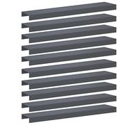vidaXL Profilé de recouvrement de Jardin 10 pc 100 x 20 x 5 cm Acier