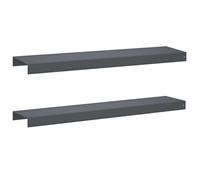 vidaXL Profilé de recouvrement de Jardin 2 pc 100 x 20 x 5 cm Acier