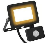vidaXL Projecteur à LED avec capteur 20 W Blanc chaud Blanc G