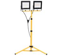 vidaXL Projecteur à LED avec trépied 2x100 W Blanc chaud