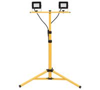 vidaXL Projecteur à LED avec trépied 2x20 W Blanc froid