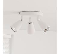 vidaXL Projecteur de Plafond 3 Voies Réglable Blanc GU10