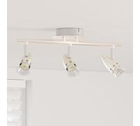 vidaXL Projecteur de plafond à 3 voies ajustables Nickel mat GU10