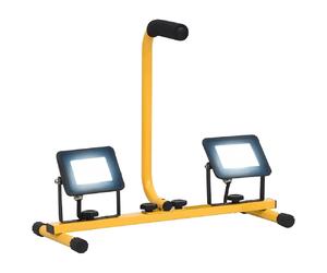 vidaXL Projecteur LED avec poignée 2x20W
