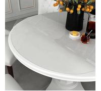 vidaXL Protecteur de table – Film de protection pour meubles transparent Ø 100 cm 1,6 mm PVC