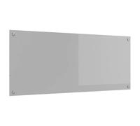 vidaXL Dos de cuisine gris clair 120 x 50 cm Verre trempé
