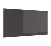 vidaXL Dosseret de cuisine en verre trempé 120×60×0,6 cm Gris foncé – Résistant jusqu'à 240°C
