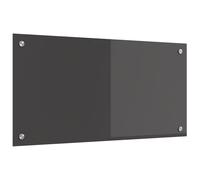 vidaXL Protection de Cuisine Gris foncé 80 x 40 x 0,6 cm Verre trempé, Écran Arrière de Cuisine Moderne, Verre Résistant à Chaleur, Amélioration Élégante, Panneau Protecteur Minimaliste
