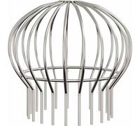 vidaXL Protection de gouttière 8 pièces Argent 160 mm Acier inoxydable