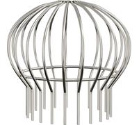 vidaXL Protection de gouttière 8 pièces Argent 200 mm Acier inoxydable