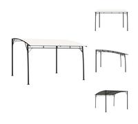 vidaXL Protection solaire de jardin 3x3x2,55 m Blanc crème - Pavillons & Tentes de réception