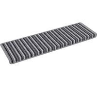 vidaXL Protège-escalier autocollant 15 pcs Gris 65 x 21 x 4 cm