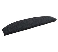 vidaXL Protège-marches autocollants, 15 pièces, noir, 80 x 24,5 x 3,5 cm