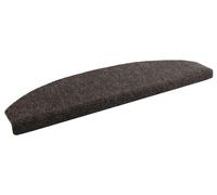 vidaXL Protège-marches autocollants demi-cercle, 15 pièces, anthracite