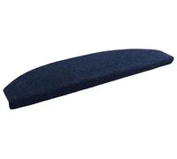 vidaXL Protège-marches autocollants demi-cercle, 15 pièces, bleu marine