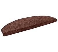 vidaXL Protège-marches autocollants, lot de 15, marron, 80 x 24,5 x 3,5 cm