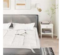 vidaXL Protège-matelas blanc 100x220 cm