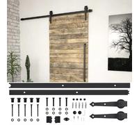 vidaXL Kit de ferrures de portes coulissantes SKIEN 200 cm acier noir