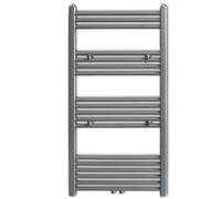 vidaXL Sèche-serviettes Porte-serviette à rails droits Gris de 600x1160 mm 141892 Gris G