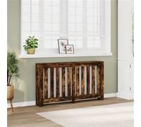 vidaXL Radiatorombouw 149x20x82 cm bewerkt hout gerookt eikenkleurig852748 Bois G