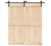 vidaXL Rail Coulissant 200 cm - Noir