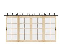 vidaXL Rail Coulissant 427 cm - Noir