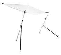 Extension d ombrage T Top blanc 170x170x(115 183) cm