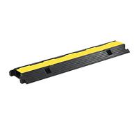 vidaXL Rampe de Protection de Câble 1 Canal Caoutchouc 100 cm Signalisation