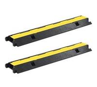 vidaXL Ponts de câbles 2 pcs. 1 canal caoutchouc 100 cm