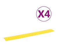 vidaXL Rampes de protection de câble 4 pcs 98,5 cm Jaune