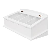 vidaXL Tiroir à couverts PFDM – MDF blanc, style baroque