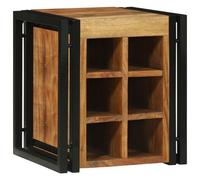 Vidaxl Rangement À Vin 34.5x35x39 Cm Bois Massif D'acacia
