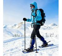 vidaXL Raquettes à Neige 3 en 1 - Bleu et Noir 30 Pouces - Grande Taille - Pour Adultes et Personnes de Grande Taille